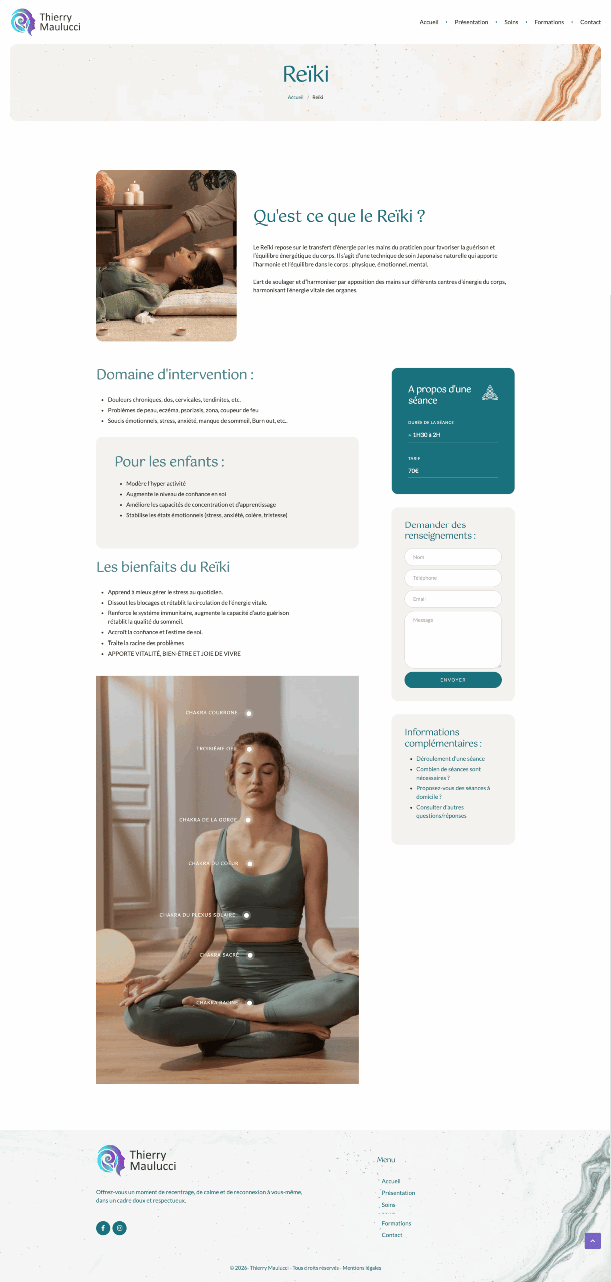 Capture écran Thierry Maulucci Accueil